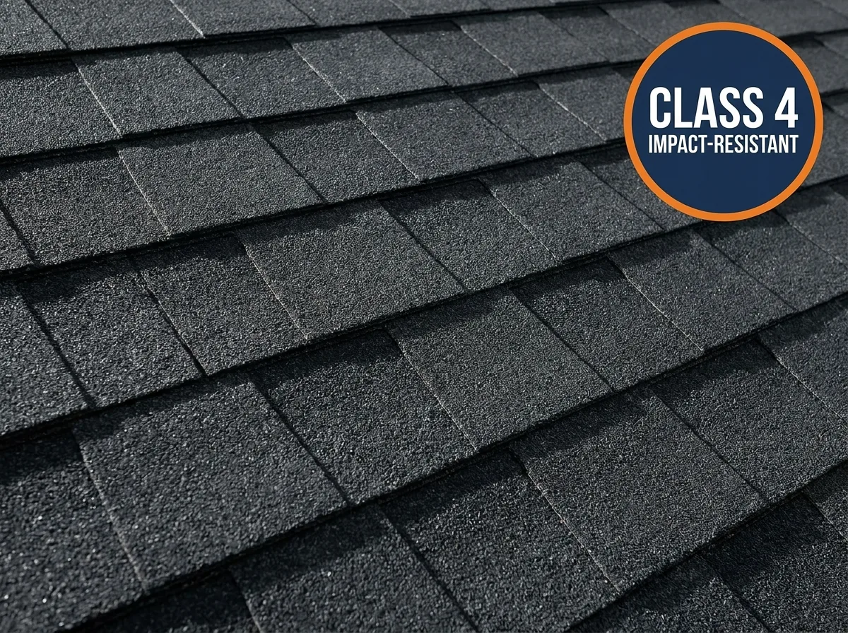 Class 4 impact-resistant shingles that qualify for Texas insurance discounts
