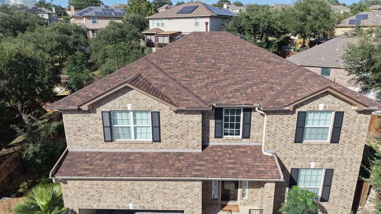 After: roof replacement in Stone Oak, San Antonio