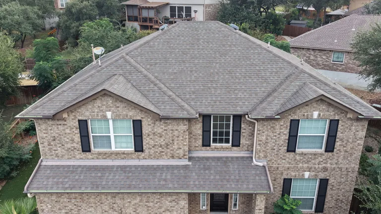 Before: roof replacement in Stone Oak, San Antonio